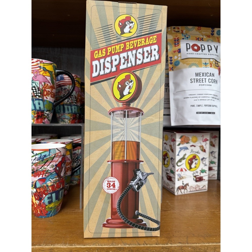 BUCEES party supplies Drink Gas Pump‎ Dispenser Beaver Buc-ee's Liquid Dispenser